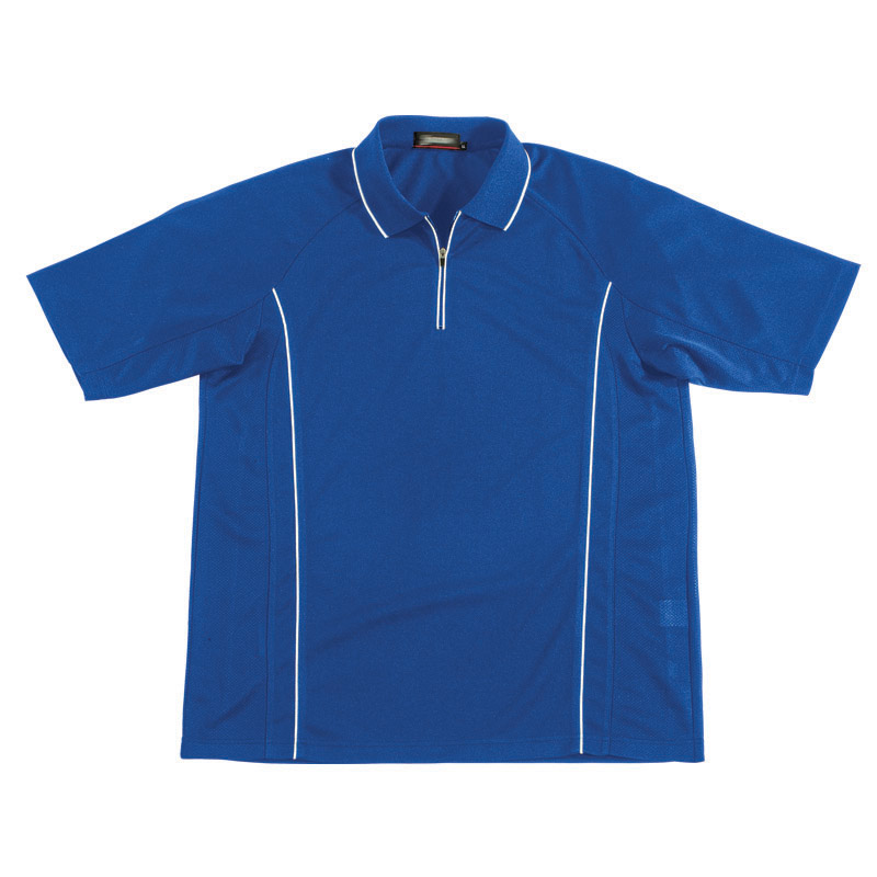 POLO衫-C616男士吸汗速干运动型短袖POLO衫 宝蓝色
