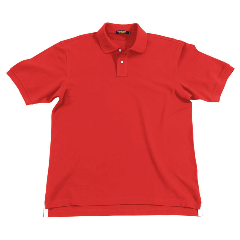 POLO衫-D606男士经典两粒扣短袖POLO衫 红色