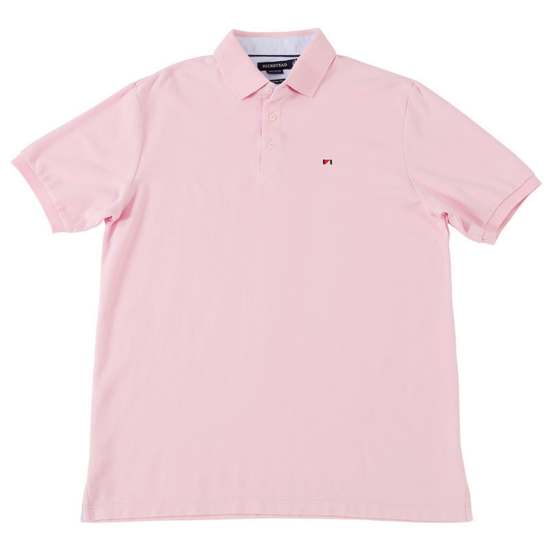 POLO衫-D610男士有领座经典短袖POLO衫 粉红色