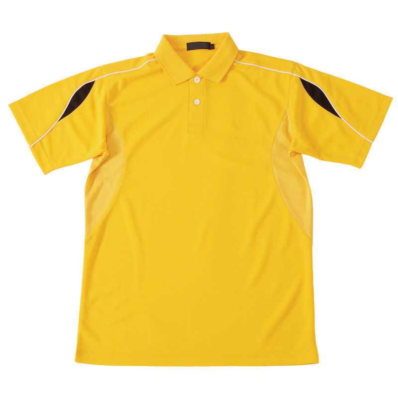 POLO衫-D626男士吸汗速干短袖POLO衫 黄色
