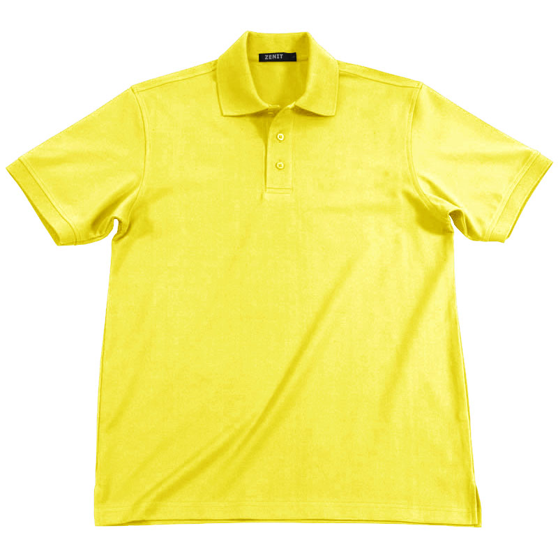 POLO衫-B607男士经典三粒扣短袖POLO衫 黄色