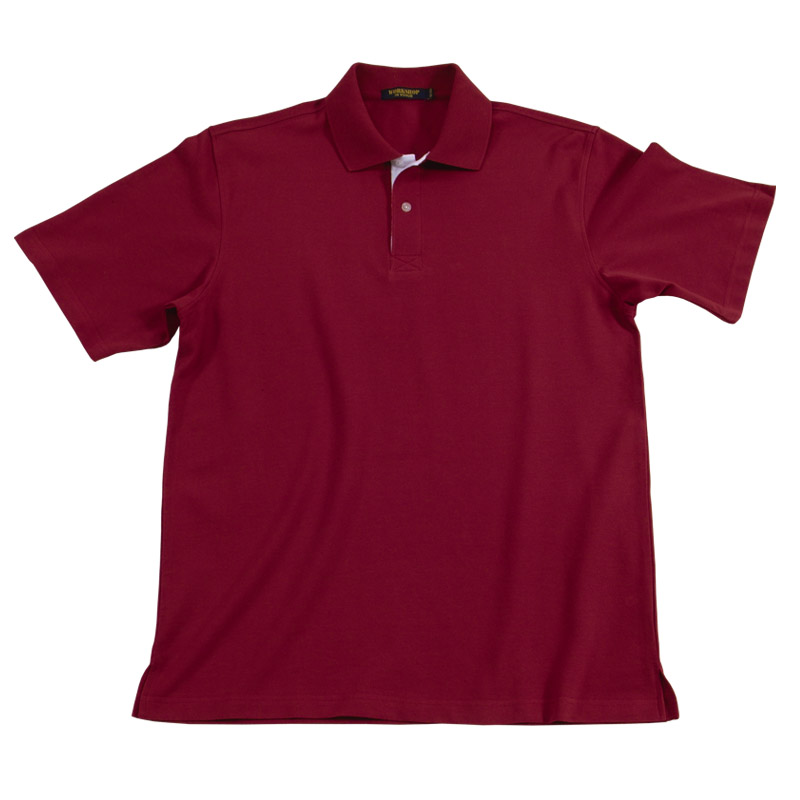 POLO衫-B603男士门襟织带短袖POLO衫  红色