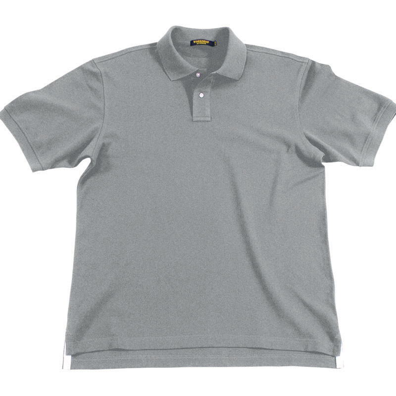 POLO衫-D606男士经典两粒扣短袖POLO衫 花灰色