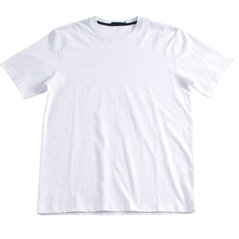 T恤衫-B628男士短袖圆领T恤衫 白色
