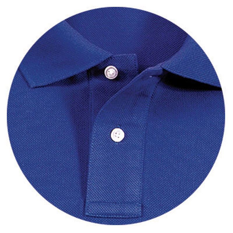 POLO衫-D606男士经典两粒扣短袖POLO衫 宝蓝色
