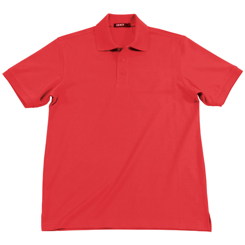 POLO衫-B607男士经典三粒扣短袖POLO衫 红色