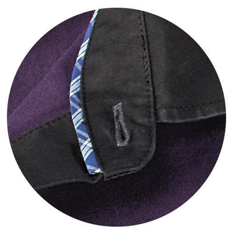 POLO衫-D618男士梭织领时尚短袖POLO衫 紫色