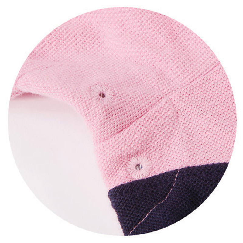 POLO衫-D625男士时尚运动短袖POLO衫 粉红