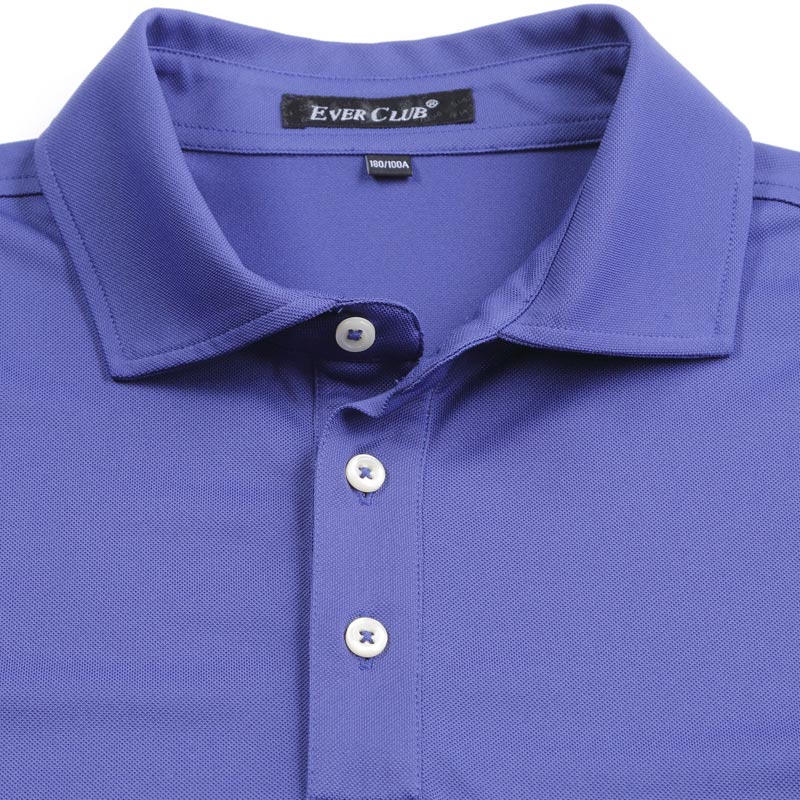 POLO衫-G629M男士吸汗速干经典纯色商务短袖polo衫 群青色