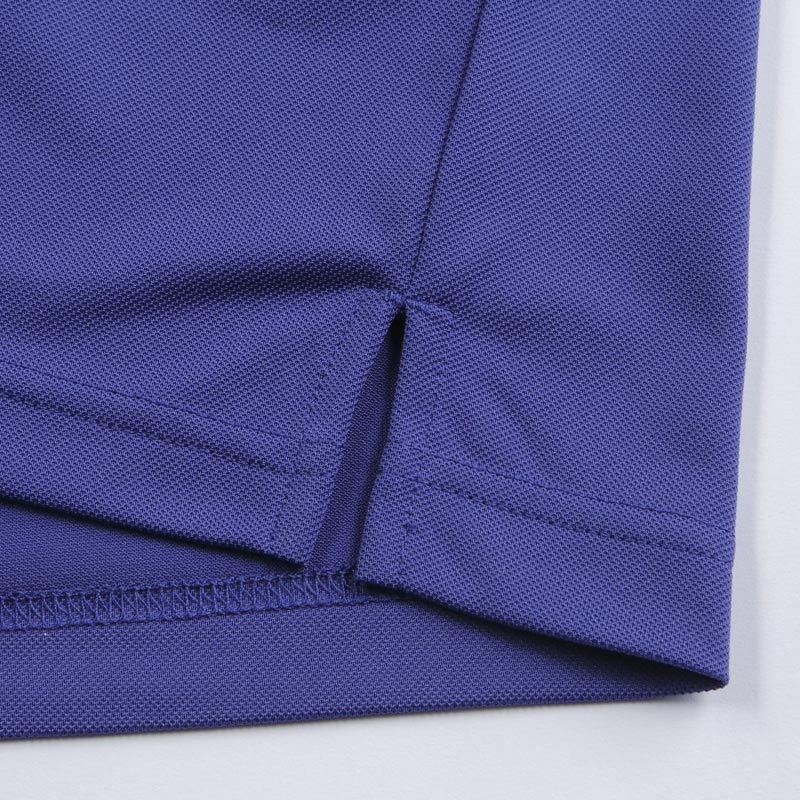 POLO衫-G629F女士吸汗速干经典纯色商务短袖polo衫 群青色