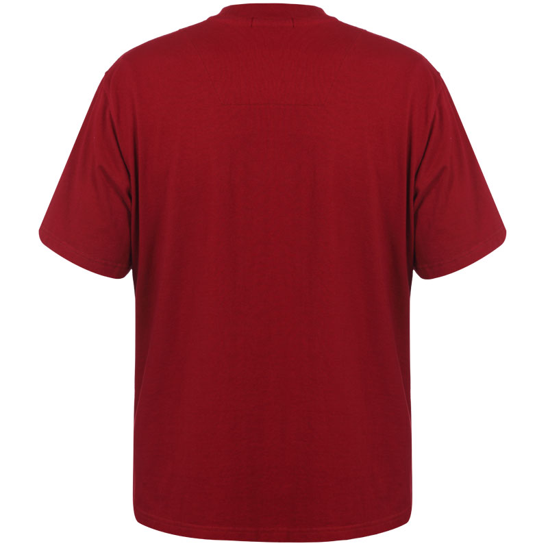T恤衫-D636男士短袖圆领T恤衫 红色 黑色 白色