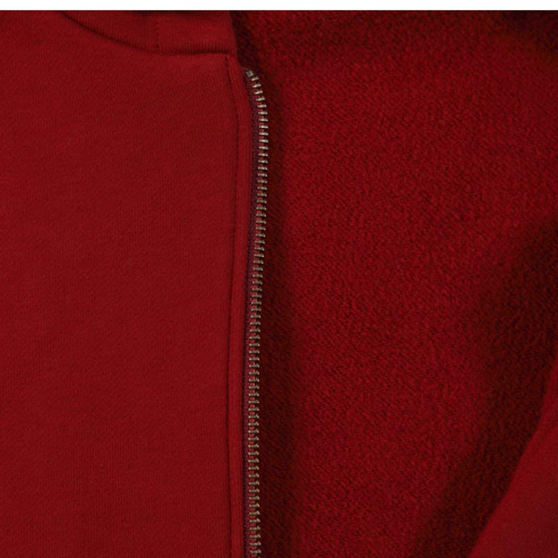 夹克-G210M男士全棉拉绒毛圈布时尚休闲带帽卫衣 暗红 宝蓝 黑色