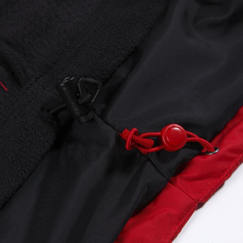 冲锋衣-G230M男士户外三色拼色防风防雨可脱卸两件套冲锋衣 红/黑/灰