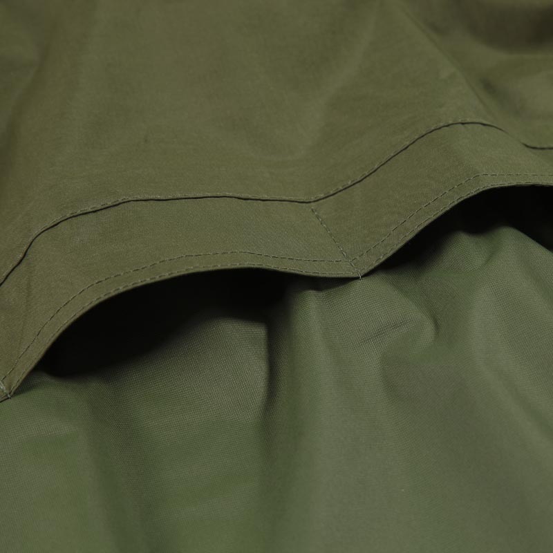 冲锋衣-G235F女士户外防风透气连帽单风衣 军绿色