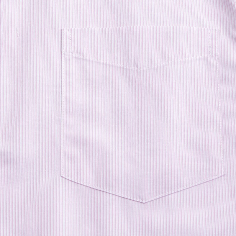 衬衫-P5DA1840944男士CVC条纹商务收身短袖工装衬衫 粉色 蓝色 绿色