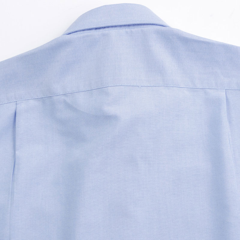 衬衫-P5P00801-OSS男女款涤棉牛津纺长袖工装衬衫 白色 粉色 黄色 浅蓝 蓝灰