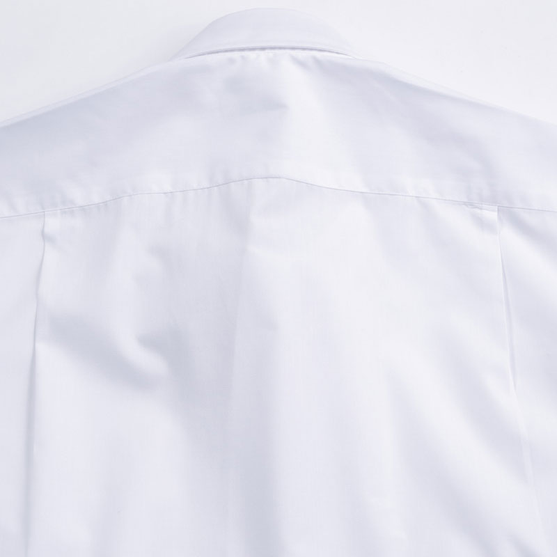 衬衫-P5P00804-BLS男女款涤棉绒面短袖工装衬衫 白色 藏青 黑色 棕色