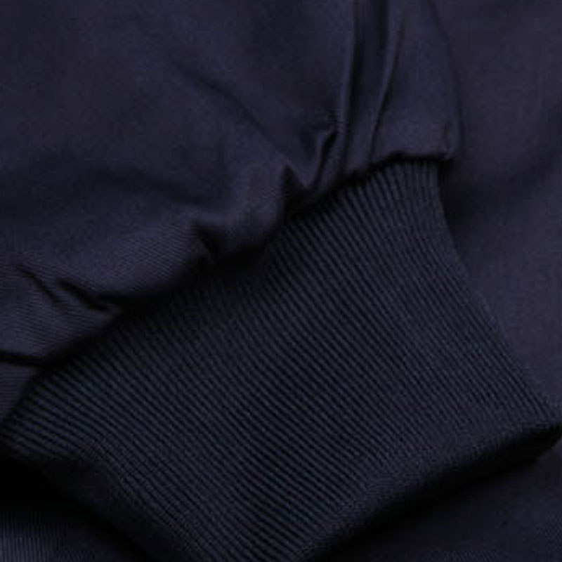 夹克-AC-7765男女罗纹领棉工装夹克 藏蓝色