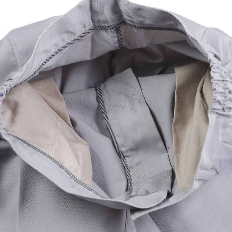夹克-P2K803-1男女款涤棉夏季拼色短袖工装夹克 深灰 浅灰 宝蓝