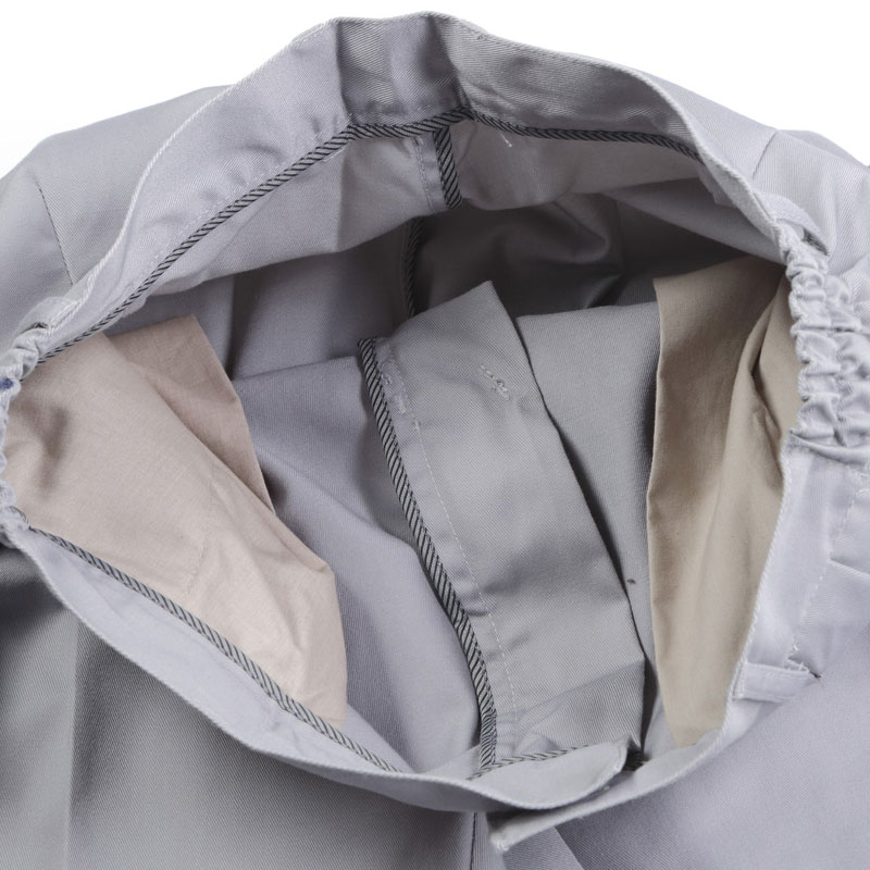 夹克-P2LS62-1男女款全棉夏季短袖工装夹克 银灰